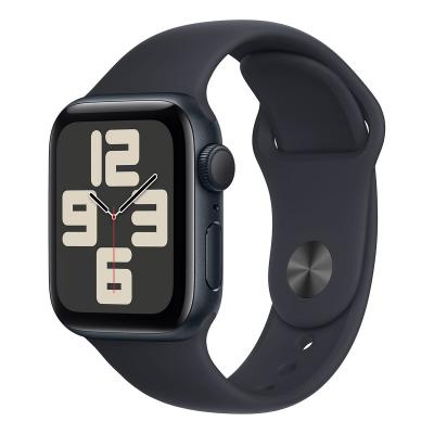 Apple Watch SE (2024), 44 мм корпус из алюминия цвета «Midnight», спортивный ремешок «Midnight»