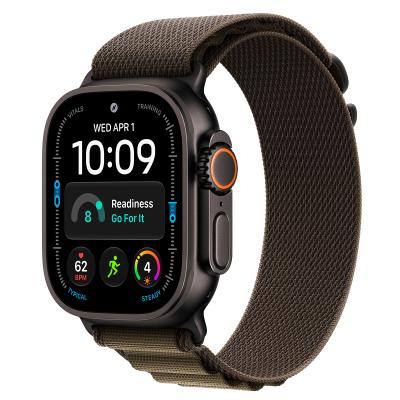 Apple Watch Ultra 4, 49 мм корпус из титана цвета «Black», ремешок Alpine Loop цвета «Dark Olive» размера S