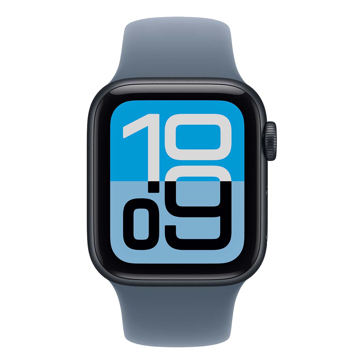 Apple Watch SE 3 (2025), 40 мм корпус из алюминия цвета «Midnight», ремешок Sport Band цвета «Anchor Blue»