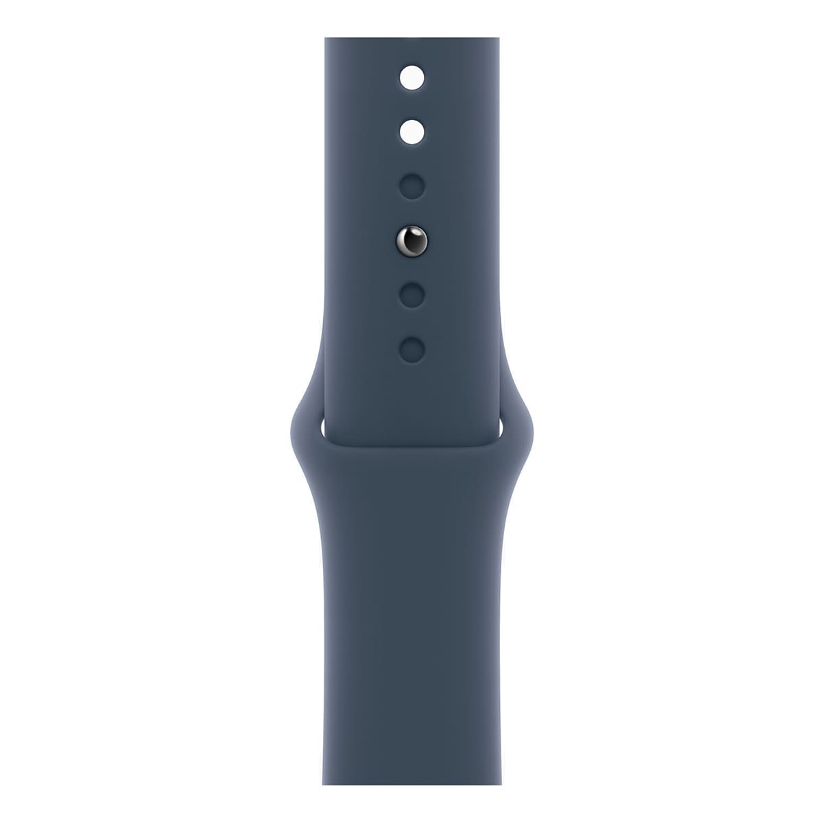 Apple Watch SE (2024), 40 мм корпус из алюминия цвета «Silver», спортивный ремешок «Storm Blue»