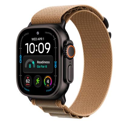 Apple Watch Ultra 4, 49 мм корпус из титана цвета «Black», ремешок Alpine Loop цвета «Desert» размера M